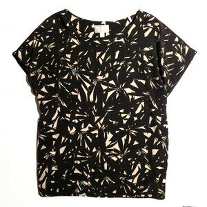 Pure Collection Printed Silk and Jersey Blouse